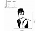 Sihlouette d'Audrey Hepburn